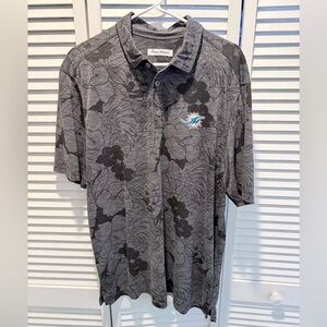 Tommy Bahama Miami Dolphins Floral Polo Shirt